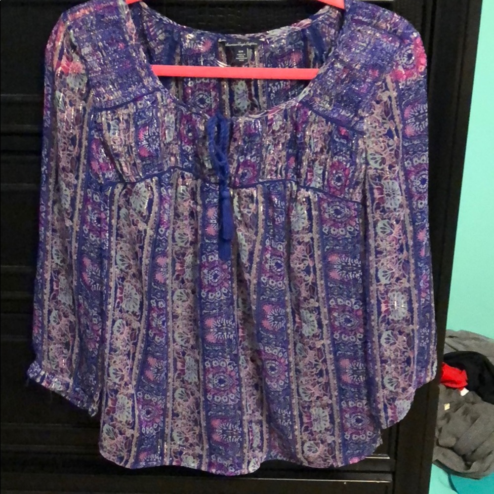 American eagle sheer top